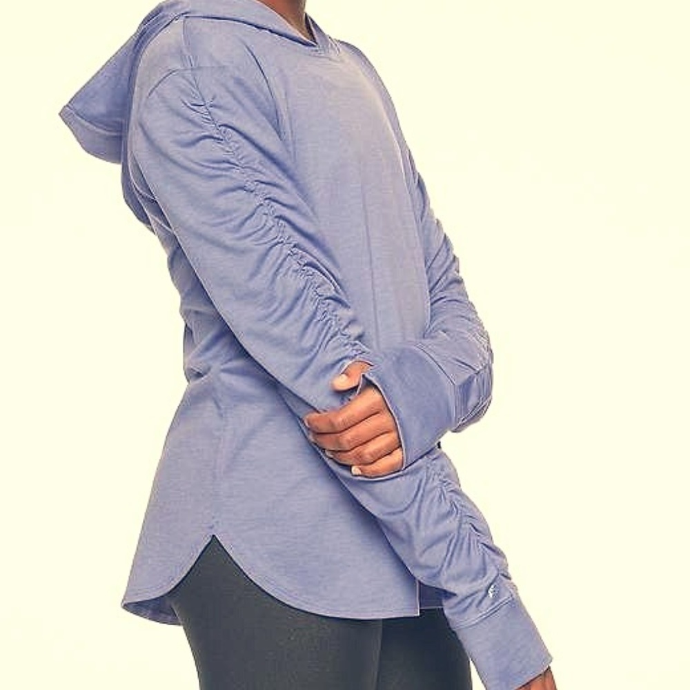 NWT Athleta Girl Hoodie L/12 Soft Baby Blue